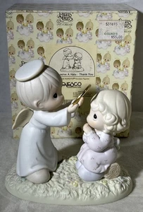 Figurina porcellana Precious Moments You Merite A Haone Thank You 1995 531693 - Foto 1 di 15