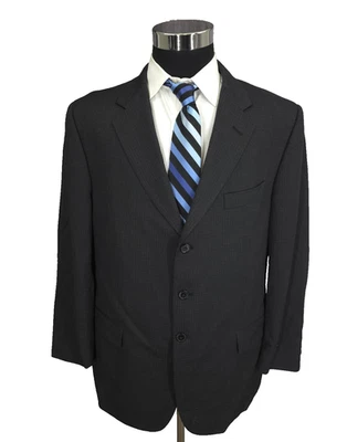 Chaqueta Blazer Givenchy Monsieur Para Hombre 46R Abrigo Deportivo Ventana Negro Lana 3 B Foto 1 de 4