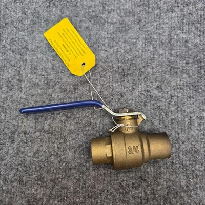 Ball valve 3/4 inch diameter solder ends MILWAUKEE BA-485B free shipping - Image 1 of 4