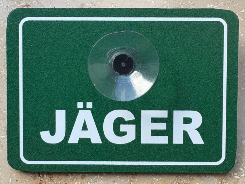 TOPP Aludibond-Schild mit Saugnapf: JÄGER, Jagdschild fürs Auto - Bild 1 von 1