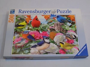 Ravensburger Cardinal Garden Birds Jigsaw Puzzle 500 Pieces NOT Counted AS IS - Picture 1 of 2