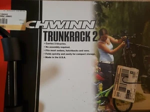 Schwinn 170T 2 Bike Trunk Rack - Black Open Box New - Picture 1 of 9