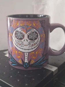 Disney Pesadilla Antes de Navidad Día de los Muertos Jack & Sally 20 o/z Púrpura - Imagen 1 de 3