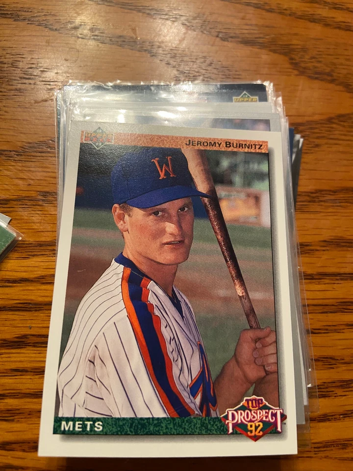 1992 Upper Deck Jeromy Burntiz Top Prospect RC New York Mets #65 - Image 1 of 1