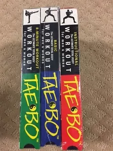 TAE BO, Billy Blanks, Basic, Instructional, 8 Minute, Advanced 3 VHS Tape set 4a - Picture 1 of 4