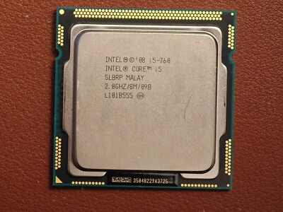 Procesador CPU Intel Core i5-760 SLBRP 2,80 GHz Foto 1 de 2