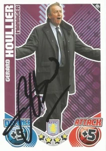 TARJETA COLECCIONABLE GERARD HOULLIER FIRMADA ASTON VILLA 2010/2011 MATCH ATTAX + CERTIFICADO DE AUTENTICIDAD - Imagen 1 de 1