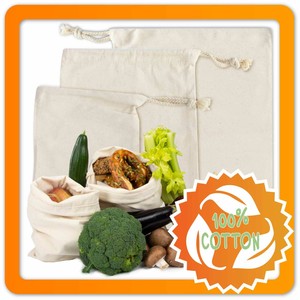 3er Set Brotbeutel Leinen Aufbewahrungsbeutel Lebenbsmittelbeutel Brot Beutel