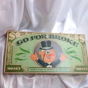 Vintage 1965 Go For Broke Board Game by Selchow & Righter Near Complete - Picture 1 of 5