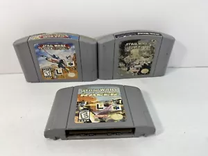Lotto 3 giochi N64 Star Wars Shadow Empire ed Episodio 1 Racer Rogue Squadron Nintendo - Foto 1 di 17