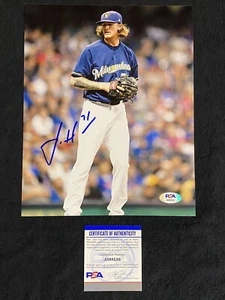 Josh Hader Milwaukee Brewers Autographed Signed Auto 8x10 Photo ~ PSA/DNA - Picture 1 of 4