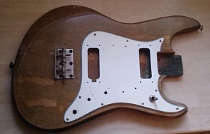Vintage Bass Body real aged mit Schlagbrett Gurttpin und Brücke selten und alt!! - Bild 1 von 7