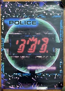 Die Polizei, Geist in der Maschine Poster, 24""x34"", 1981 Original, sehr guter Zustand - Bild 1 von 9