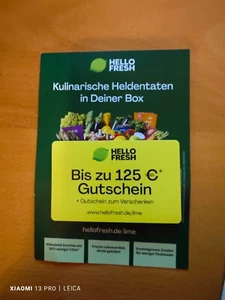 HELLO FRESH Gutschein + Gutschein zum Verschenken Einkaufsgutschein 125 € *NEU - Bild 1 von 1