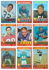 1971 Topps Football NFL U-Pick HOF's/Key Player Cards 1-261