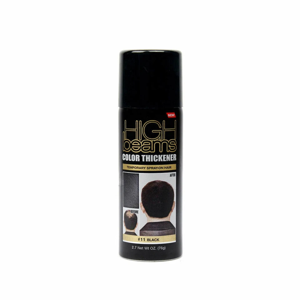 Espesante de color High Beams en aerosol temporal para cabello 2,7 oz (negro azabache/negro) Foto 1 de 1