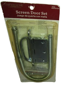 SCREEN DOOR SET By GATEHOUSE ~ Zink Plated - Picture 1 of 1