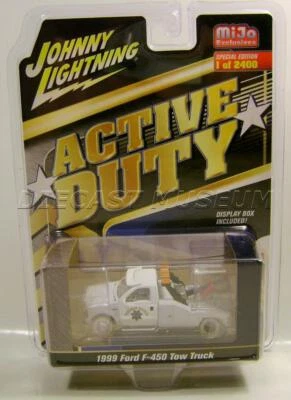 1999 '99 FORD F450 TOW TRUCK HIGHWAY PATROL MIJO JOHNNY WHITE LIGHTNING CHASE - Image 1 of 3