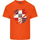 Torn Dominican Republic Flag Dominicanos Day Kids T-Shirt Childrens
