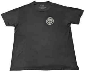 5.11 TACTICAL FBI NATIONAL ACADEMY Men XL Black Cotton Double-Sided T-Shirt - Picture 1 of 14