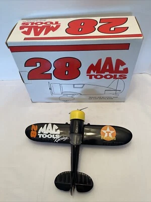 Davey Allison, Mac Tools, Travel Air Mystery Ship Diecast Airplane Bank Primo - Image 1 of 4