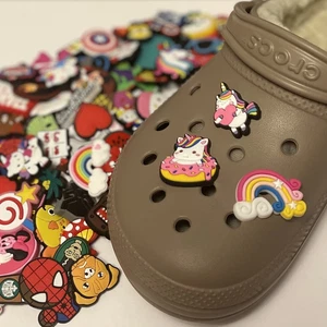 Jibbitz Croc Shoe Charms Unicorn Rainbow Clouds