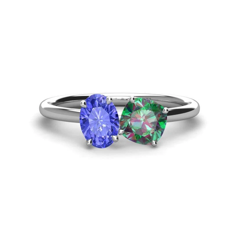 Tanzanite & Lab Created Alexandrite Engagement Ring 2 3/4 ctw 14K Gold JP:273630 - Image 1 of 1