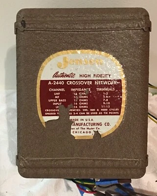 JENSEN A-2440 RED CROSSOVER RARA 4 VÍAS 16 OHM Foto 1 de 4