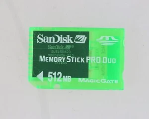 Sandisk Memory Stick Pro Duo Magicgate Speicherkarte Speichermedium 512MB 512 MB - Bild 1 von 1