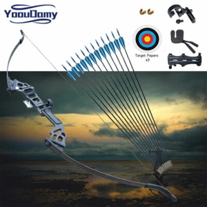 51 inch Takedown Bow Recurve Bow Set Hunting 3D Archery Target Practice & Sight - Picture 1 of 18