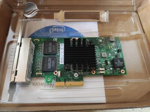 Adaptateur serveur Intel I350-T4V2 I350-T4 PCI-E quatre ports RJ45 Gigabit OEM USA NEUF - Photo 1/7
