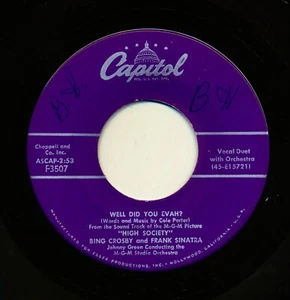 BING CROSBY and FRANK SINATRA on 1956 Capitol F3507 - Well Did You Evah? - Picture 1 of 2