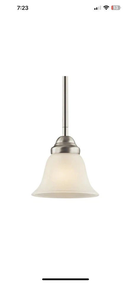 Kichler 2693 Wynberg 6"W 1 свет подвеска - никель - Изображение 1 из 1