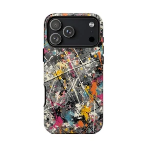 Phone Ink Case for iPhone / Galaxy / Pixel – Urban Color Abstract Splatter Paint - Picture 1 of 257