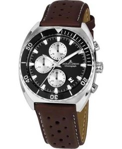 JACQUES LEMANS Men Analog Quartz Casual Watch Classic Dress Waterproof - Picture 1 of 1