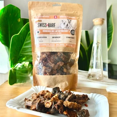 Deli Best Premium Swiss Barf Luftgetrocknet Hähnchen Mix 100% natürlich 3 x 350g - Bild 1 von 3