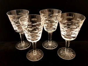 4 Waterford claret wine glasses Tralee old Gothic mark - Picture 1 of 9