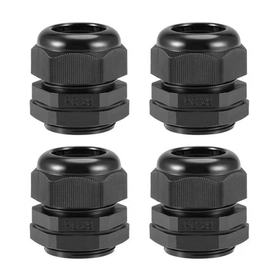 PG29 Passacavo 13mm-24mm Filo Foro Impermeabile Nylon Giunto Regolabile Nero 4pz - Imagen 1 de 4