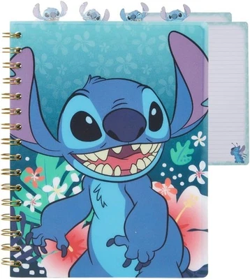 Stitch Tab Journal Notebook, Spiral Bound, 96 Lined Pages, 8 x 7 inches, Blue - Image 1 of 4