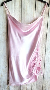 Edge Baby rosa kurzes Kleid, geraffter Saum, Spaghettiträger, Größe 10 - KOSTENLOSER VERSAND - Bild 1 von 8