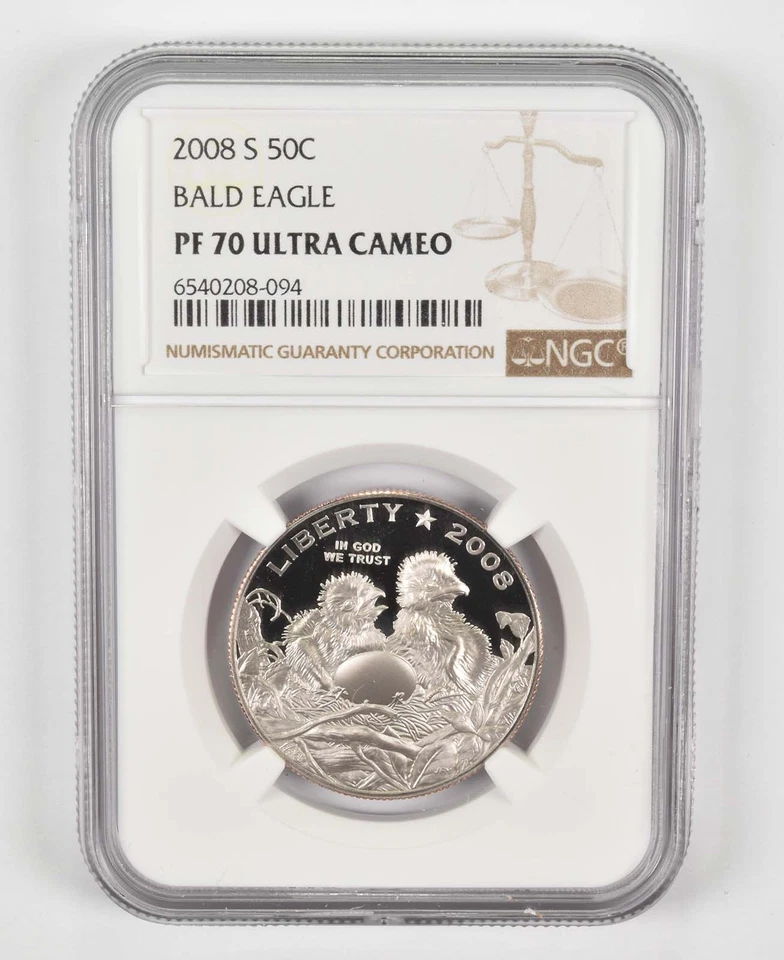 2008-S Commemorative Half Dollar Bald Eagle PF70 NGC Brown Label *8965 - Image 1 of 4
