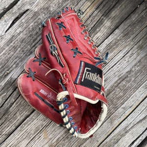 Vintage “The Backhander” Red Baseball Mitt Glove Franklin. (T2) - Picture 1 of 10