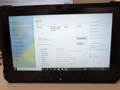Dell ExtremeRugged 7212-i5-7300u-16GB RAM-256GB-HD-excellent system - Image 1 of 4