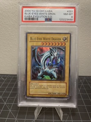 2004 Yu-Gi-Oh! Kaiba Evolution Blue-Eyes White Dragon #001 PSA Slab - Image 1 of 4