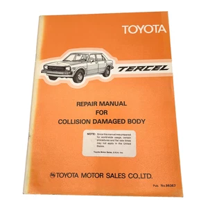 Toyota Tercel 1979 carrocería dañada por colisión manual de reparación 98367 - Imagen 1 de 5