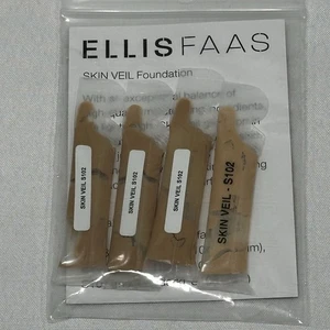 Ellis Faas Skin Veil Foundation Sample S102 Fair - Lot Of (4) Travel - 18417 - Picture 1 of 3