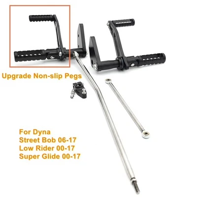 FORWARD CONTROLS FOOT PEGS FOR HARLEY-DAVIDSON DYNA SUPER GLIDE FXD FXDC 2000-17 Foto 1 de 4