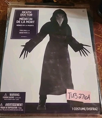Disfraz de Halloween para niño Death Doctor Plague medieval negro aterrador disfraz infantil Foto 1 de 4
