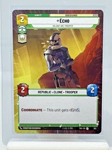 Echo - Valiant ARC Trooper [Hyperspace] - Star Wars Unlimited: TWI #362 - Imagen 1 de 2