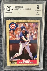 1987 Topps RYNE SANDBERG #680 Beckett BCCG 9 Cubs HOF MLB - Picture 1 of 2